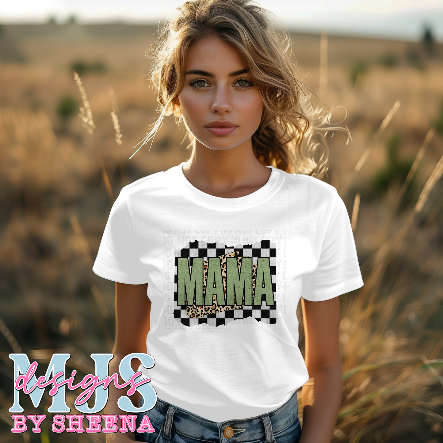 Mama Green Checkered