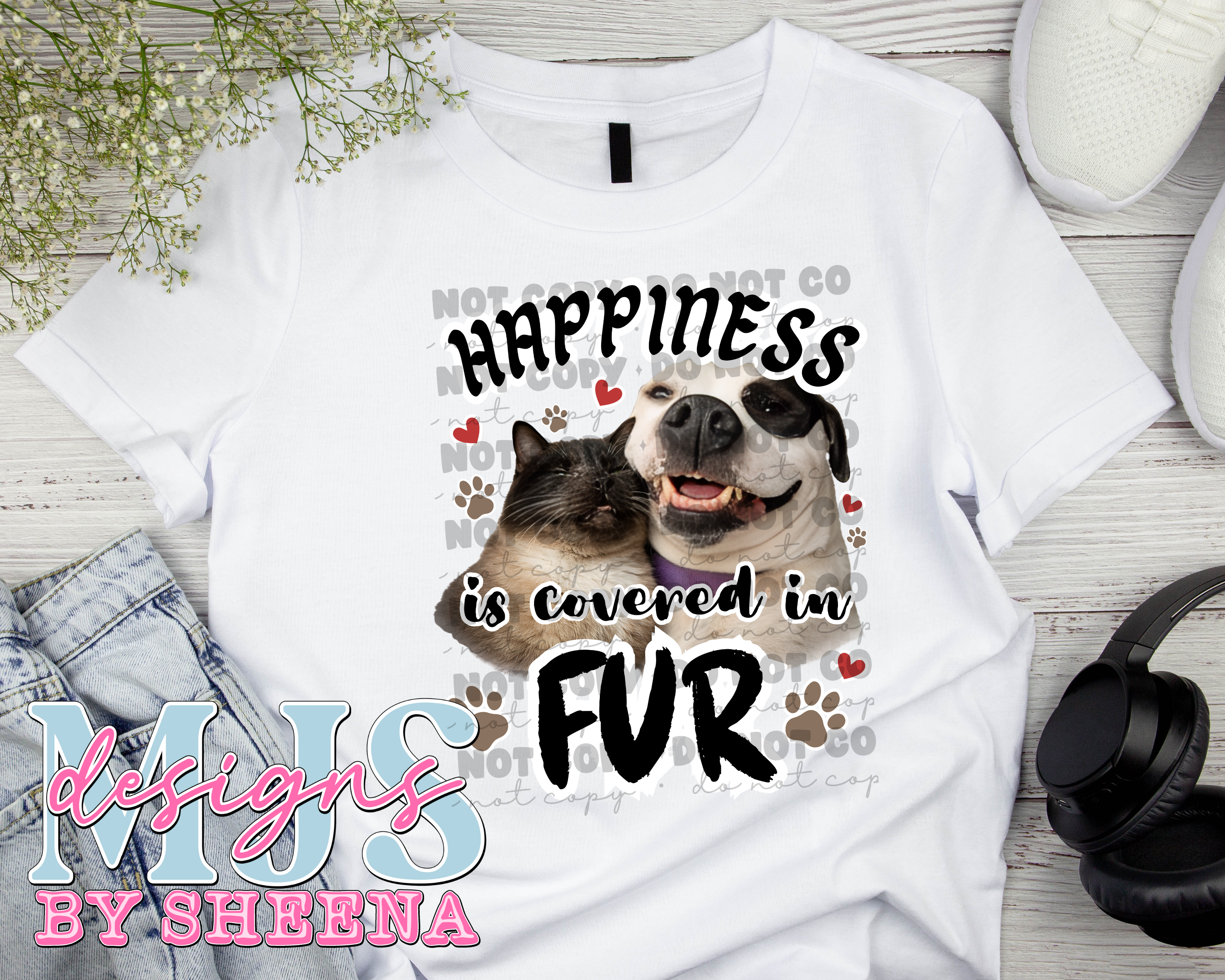 Spot and Ash Fundraiser Tee – MJS Designs by Sheena