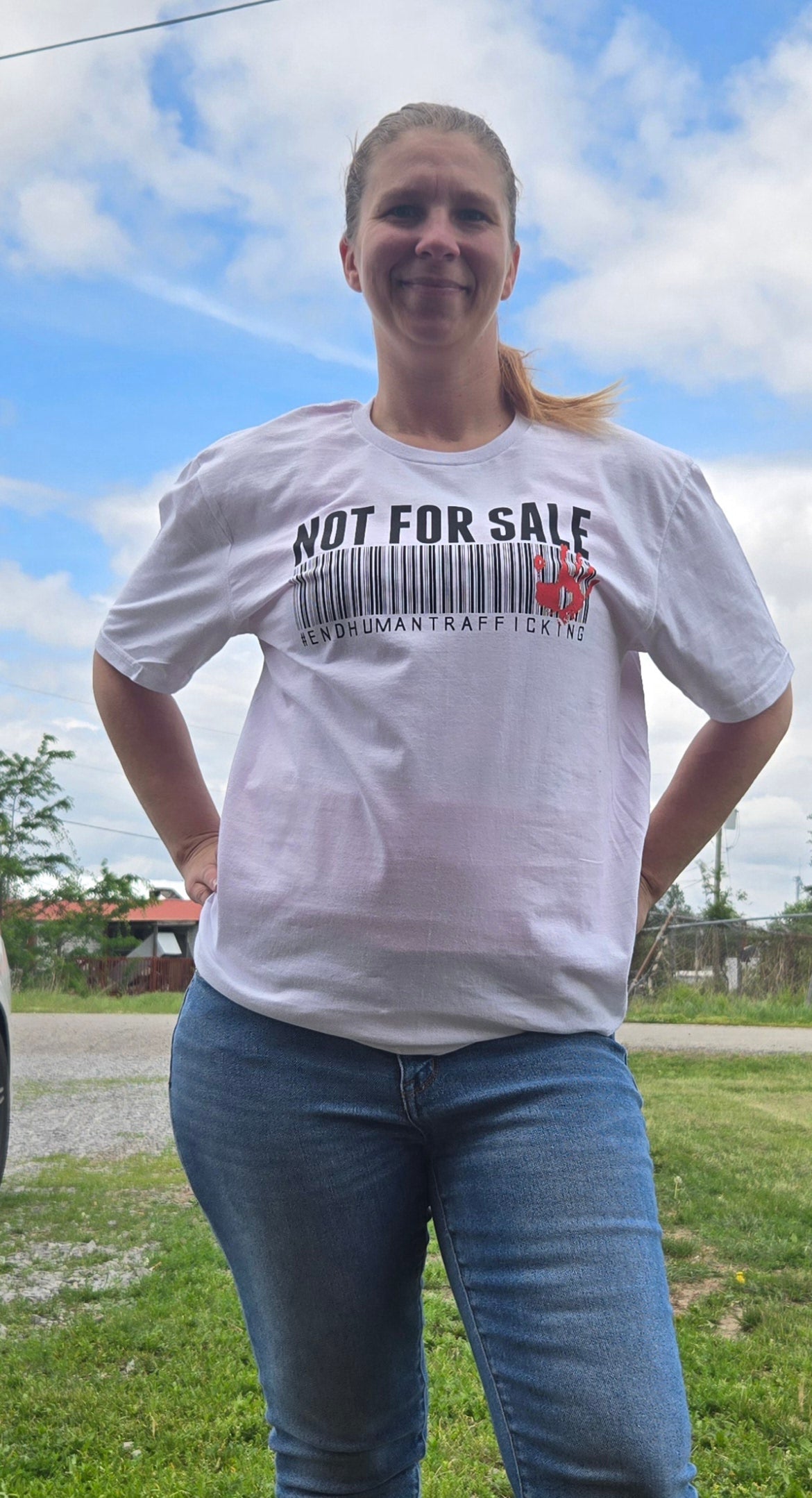 Not For Sale" Anti-Human Trafficking Awareness T-Shirt