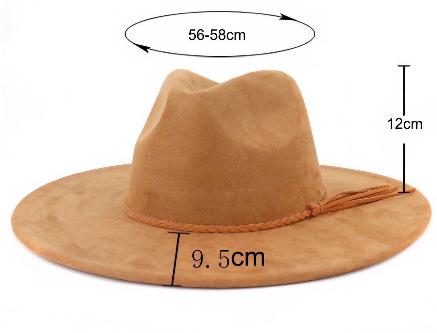 Custom Engraved Vegan Suede Fedora Hats — Designed & Personalized Just for You