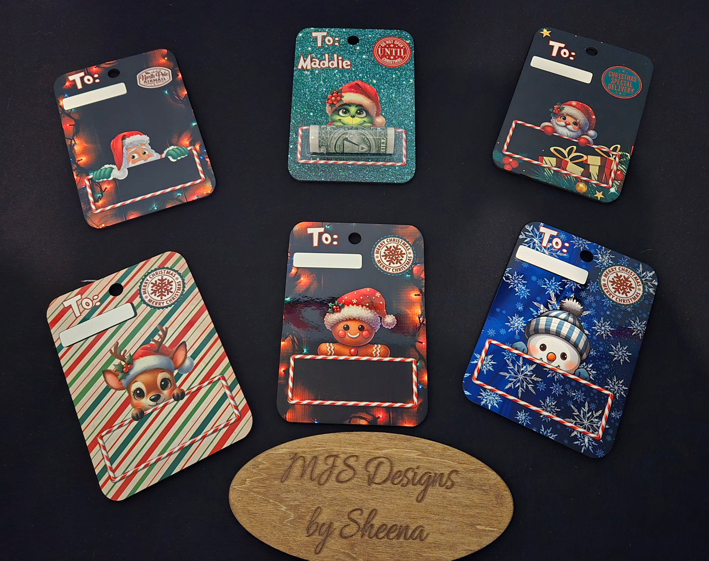 🎄 Christmas Money Holder Cards – Personalized Holiday Gift Tags 🎁