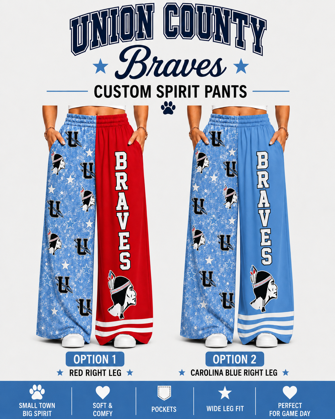 School Spirit Ribbed Knitted pants