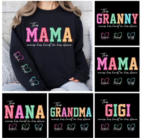 This mama wears her heart on her sleeve shirt