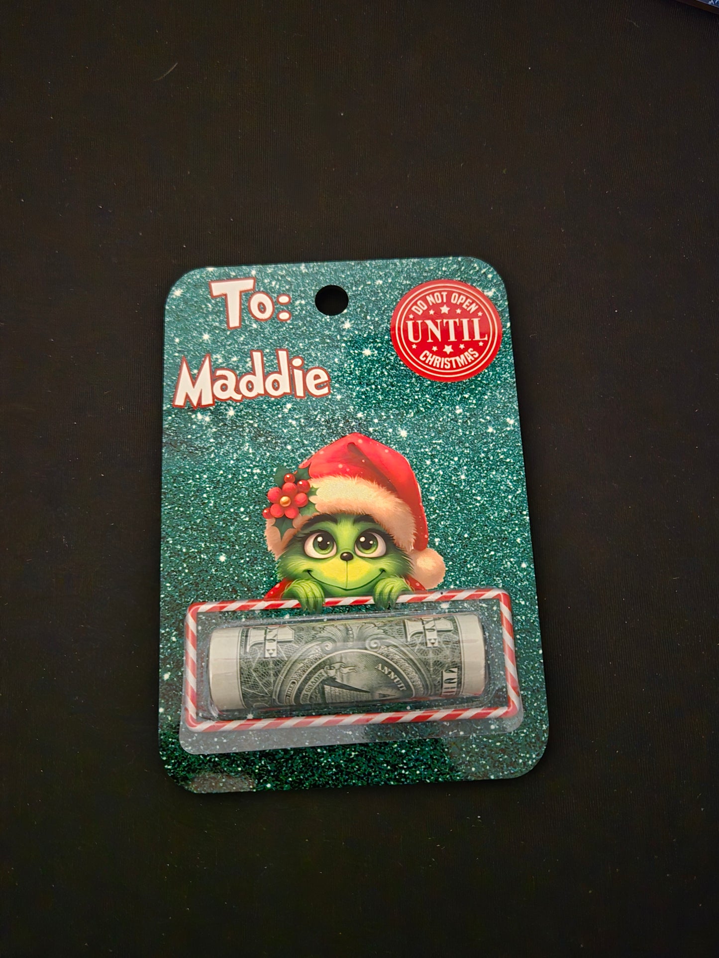 🎄 Christmas Money Holder Cards – Personalized Holiday Gift Tags 🎁